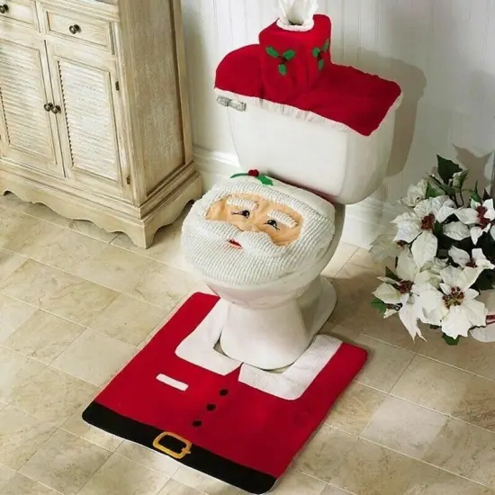 Kitcheniva Merry Christmas Toilet Seat & Cover {3}