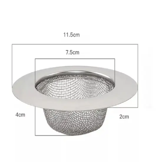 Kitcheniva Stainless Steel Sink Strainers 4.5" 4 Pcs {5}