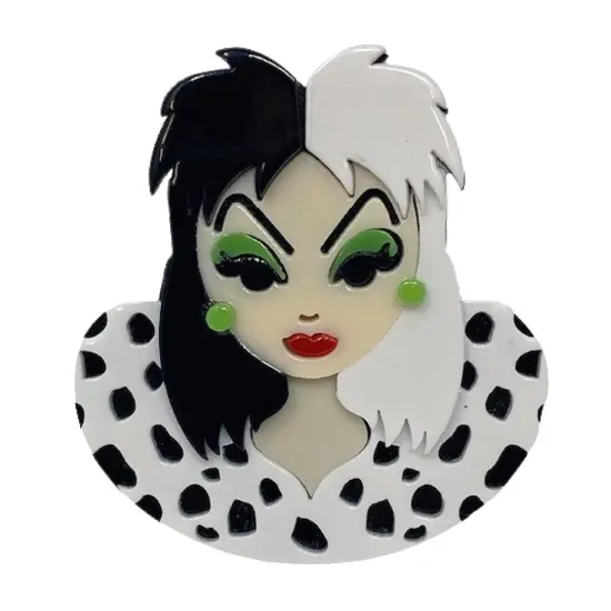 Wrapables Acrylic Fashion Brooch Pin for Sweaters, Coats, Scarves, and Bags, Scary {1}