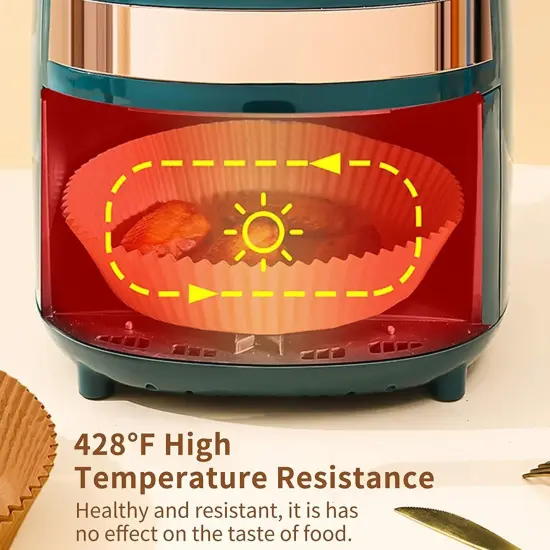 Disposable Paper Liners for Air Fryers, Baking, Roasting, Microwave {3}