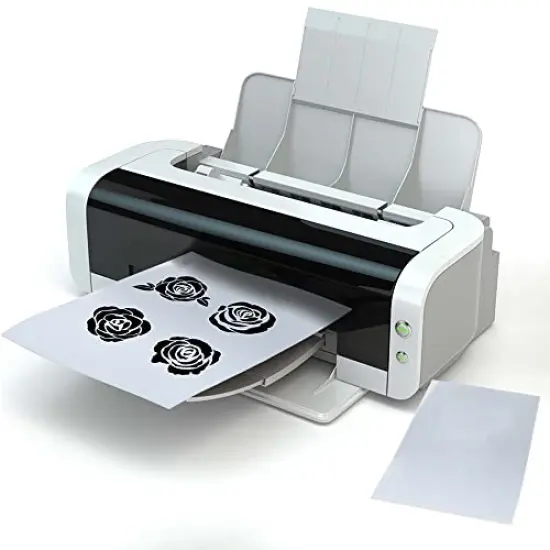 24 Pieces Screen Printing Kit, Include 3 Sizes Wood Silk Screen Printing Frame with 110 Mesh, Screen Printing Squeegees, Transparency Inkjet Film, Masking Tape {3}