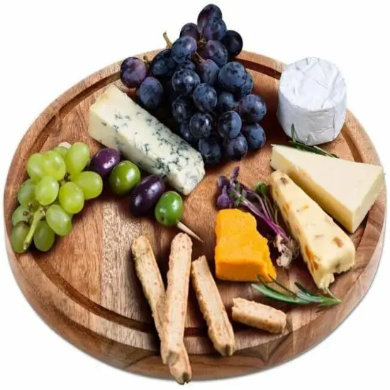 Wood Cake Stand with Glass Dome: Transformable to Cheese Board. {3}