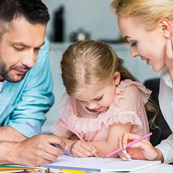 Macaron Colored Pencils, soften wood, Pastel coloring for adult and kids, Pack of 12 {6}