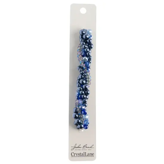 Crystal Lane DIY Forget-Me-Not Twisted Glass & Pearls Beads, 5 Strands {3}