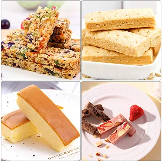 2 Pieces 40 Cavity Narrow Rectangle Silicone Caramel Candy Molds Chocolate Bar Mold for Truffles, Ganache, Jelly, Praline, Brownie, Butter, Ice Cube Tray {4}