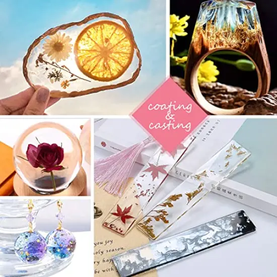 UV Resin 200g Clear Hard Type One Minute Fast Curing Transparent Ultraviolet Curing UV Resin for Craft Decoration DIY Earring Pendant Seal Jewelry Making&hellip; {2}