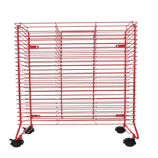 Sax Stack-a-Rack Drying Rack, Red, Powder Coated, 30 x 19 x 12 Inches {1}