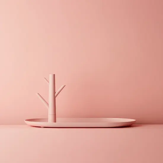 Roi Tray for beauty accessories and jewelry, Pink {3}
