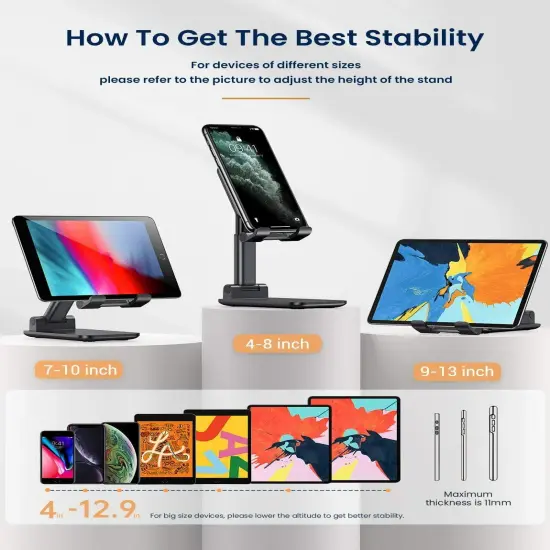 Kitcheniva Adjustable Cell Phone Stand Holder Pink {6}