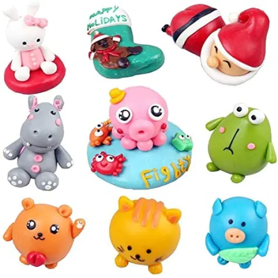 Polymer Clay Kit, 50 Colors DIY Modeling Clay, NonToxic Oven Baken Clay with Sculpting Tools and Decorative Accessories, Great for Kids & Adults {4}