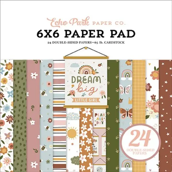 Echo Park Dream Big Little Girl 6x6 Paper Pad {1}