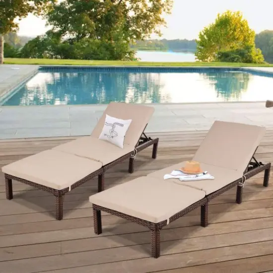 4 Position Adjustable Chaise Lounge Chair {3}