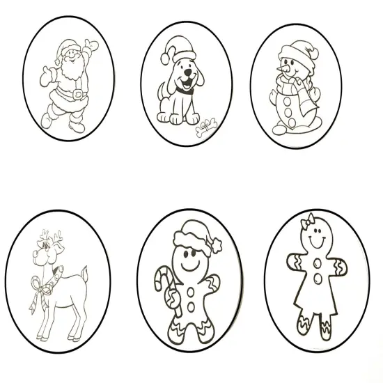 Oak Creek Trading Company Christmas Ornaments Kit Christmas Craft for Kids - Color Your own {4}