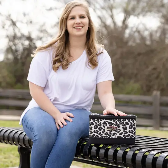 Collapsible Sewing Kit Organizer Box, Cheetah {3}