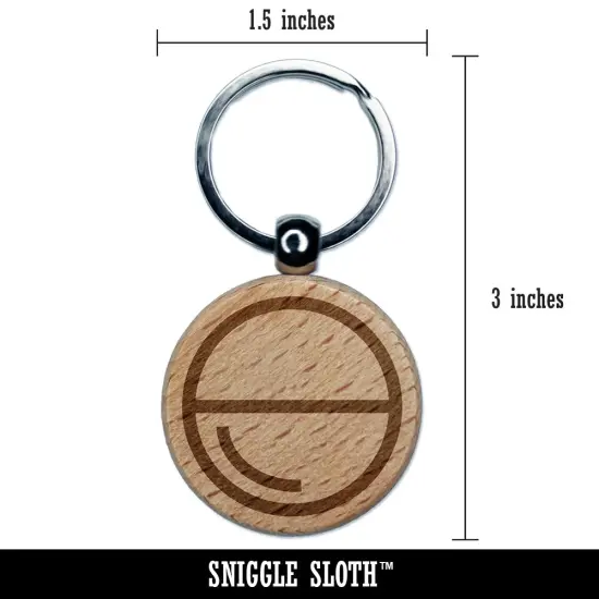 Tablet Pill Medicine Medication Symbol Engraved Wood Round Keychain Tag Charm {2}