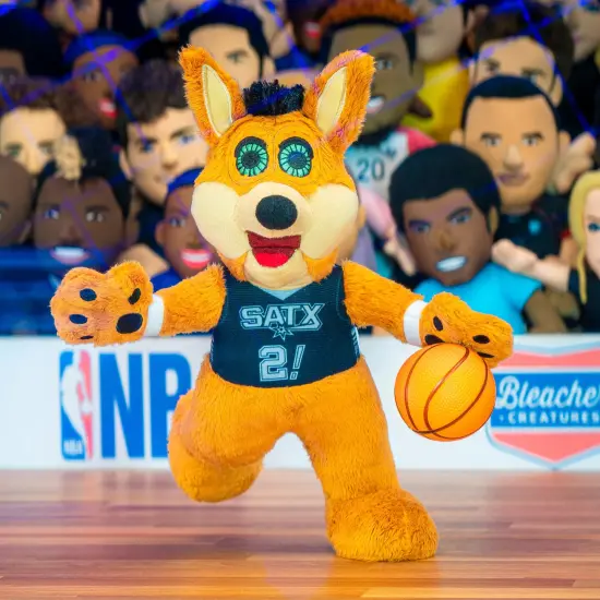 Bleacher Creatures San Antonio Spurs Coyote 10" Mascot Plush Figure (Statement Uniform) {4}