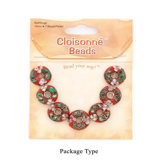 Vintage Hand Painted Classic Cloisonne Bead Value Pack {2}