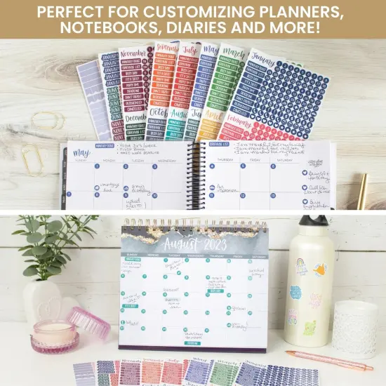 bloom daily planners Planner Stickers, Calendar Essentials Pack, Happy Seasons {5}