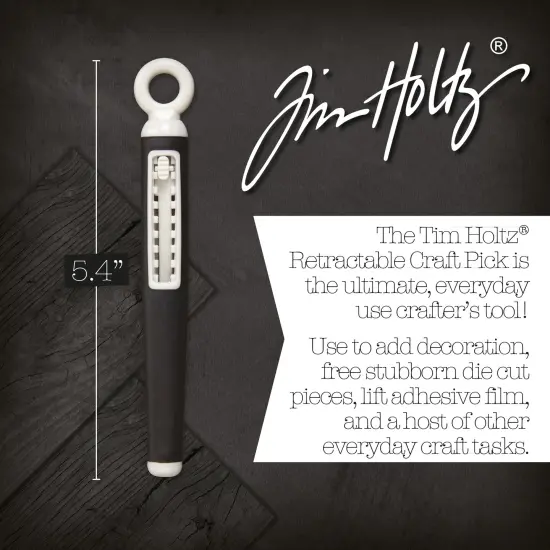 Tim Holtz Retractable Craft Pick-Black {6}