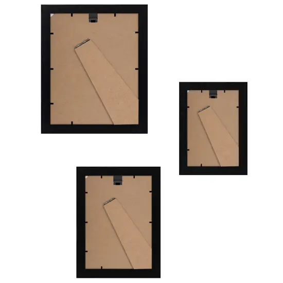 Americanflat Gallery Wall Picture Frames - Set of 10 - 8x10 (2), 5x7 (4), 4x6 (4) - Picture Frame Set - Shatter Resistant Glass - Adjustable Hanging Hardware - Easel for Table Display Black {5}