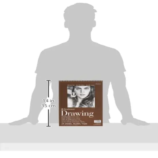 Medium Drawing Spiral Paper Pad 9"X12"-24 Sheets -400400, Medium {2}