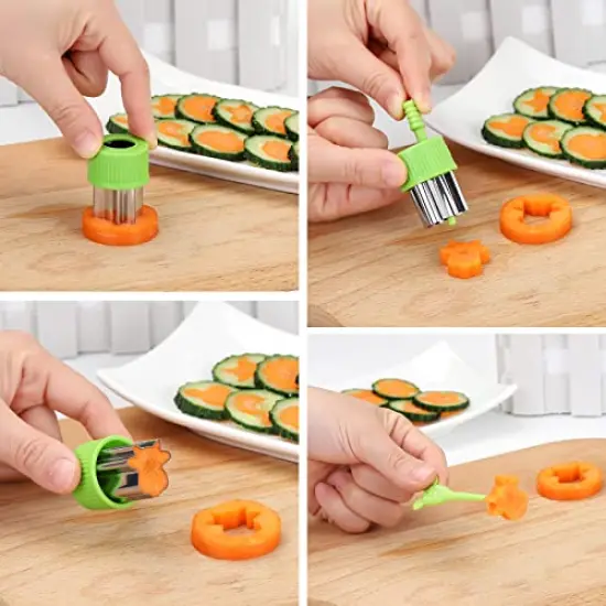 35 Pack Cookie Cutters Vegetable Fruit Cutter Shapes Stamps Mold Mini Cookie Cutters {4}