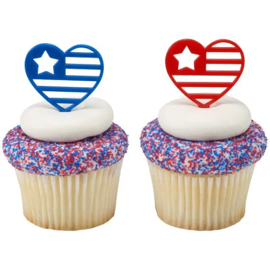USA Love DecoPics&reg; Cupcake Decoration, 12ct {4}