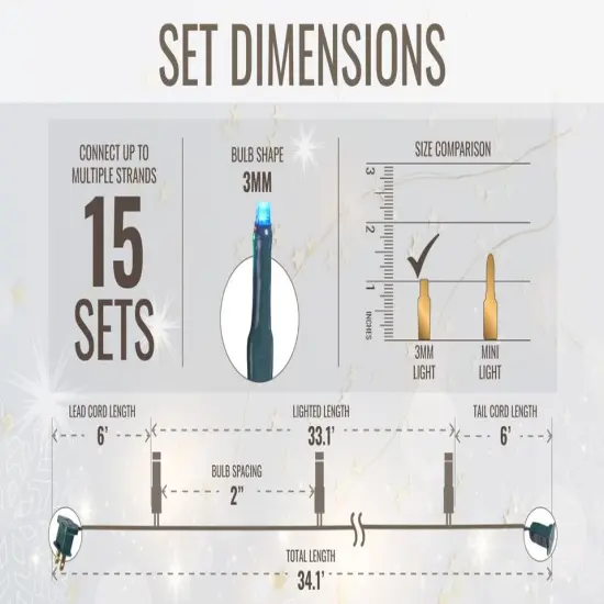 Starry Light Super Bright 200LED. Multicolor {6}