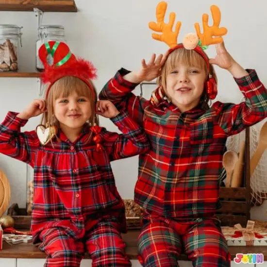 JOYIN 8 Packs Christmas Headbands Christmas Head Hat Toppers Christmas Costume Accessories for Women Men Kids Christmas Parties Xmas Holiday Party Favors Photo Booth {2}