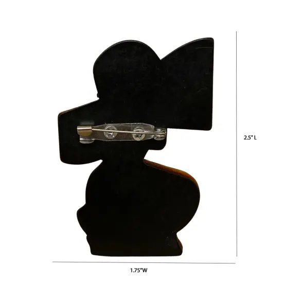 Wrapables Acrylic Fashion Brooch Pin for Sweaters, Coats, Scarves, and Bags, Lady in Red {2}