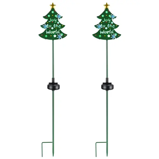 Solar Powered Christmas Tree Lights {1}