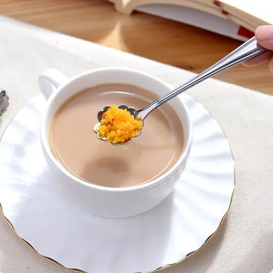 Kitcheniva Magic Floral Stainless Steel Tableware Coffee Spoon Set 8 Pcs Silver {4}