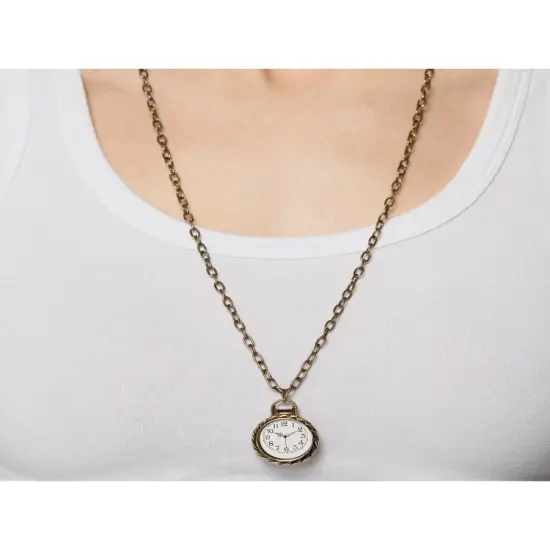 Steampunk Tiny Watch Charm Necklace Costume Accessory {1}