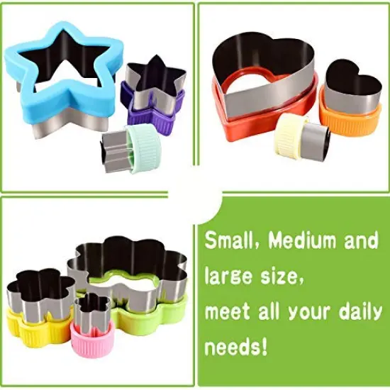 Cutter Shapes Set Different Sizes Cookie Cutters Set Fruit Cookie Pastry Stamps Mold {3}