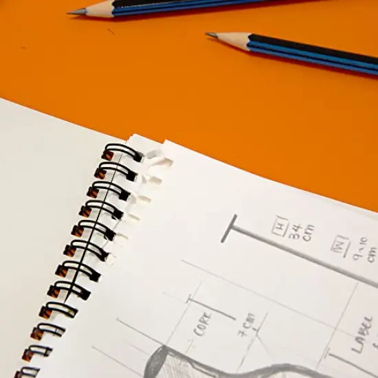 Sketch Pad 50 Sheet 6" X 8", Top Bound Spiral Sketchbook Drawing Pads, Sketching Paper Coloring Book for Artist Kids School, 1-Pack {3}