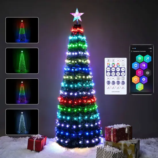 1.8m Lit Christmas Tree {2}