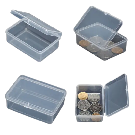 Kitcheniva 4 Pcs Small Plastic Storage Container Box For Coins & Jewelry DIY {2}