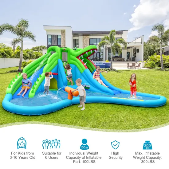 7 in 1 Inflatable Bounce House {5}