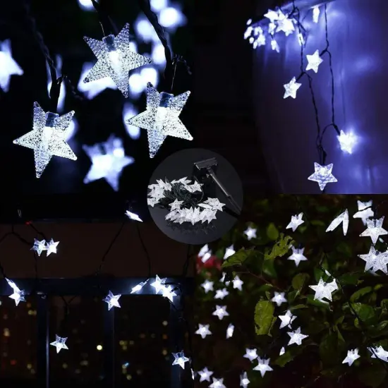Kitcheniva Outdoor Solar Star LED Fairy String Lights {1}