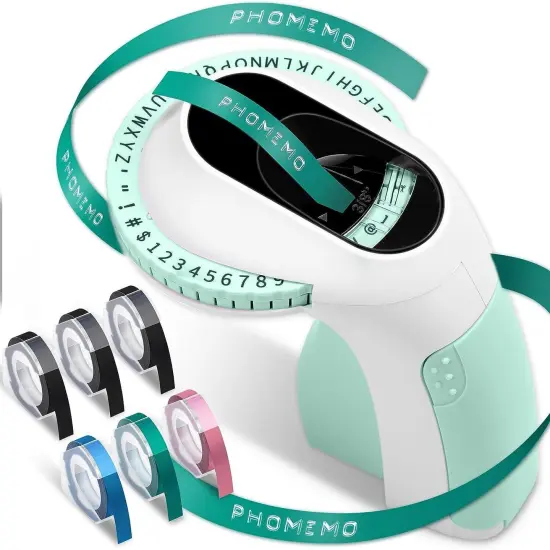 Embossing Label Maker with 6 Color Label Tapes {1}