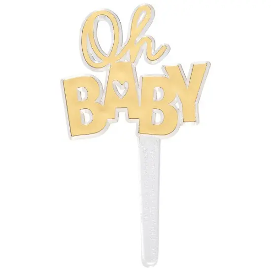 Oh Baby Foil DecoPics Cupcake Decoration, 12ct {1}