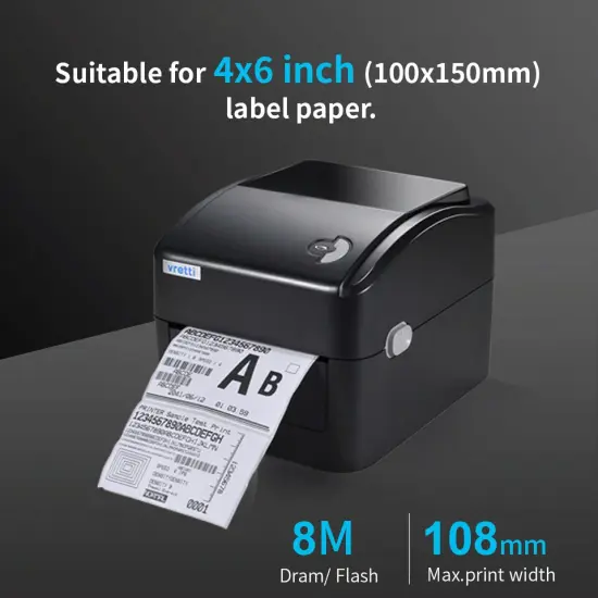 Wireless Bluetooth Thermal Shipping Label Printer For Smart Phone. {2}