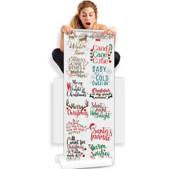 Festive Candy Cane Cutie: DTF (Direct-to-Film) Gang Sheets - 22x60 - Sugar and Spice Christmas DTF Transfer Prints {1}