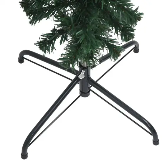 6ft Green Upside-Down Artificial Christmas Tree with Stand {3}