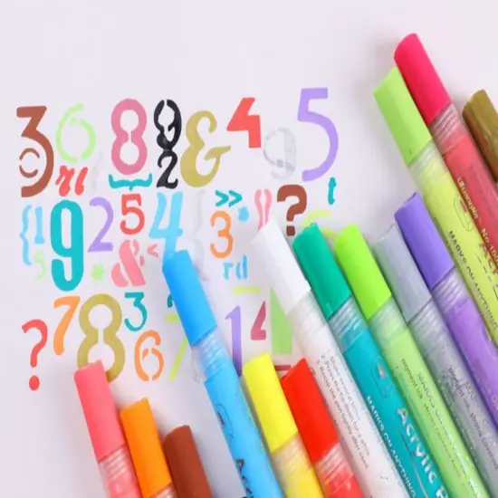 Kitcheniva Acrylic Paint Marker Pens Gold-6 pcs {5}