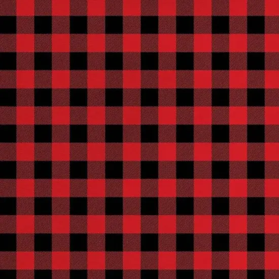 FabricLA 100% Cotton Flannel Fabric - 58/60" Inches (150 CM) - Cotton Tartan Flannel Fabric - Use as Blanket, PJ, Shirt, Cloth Flannel Craft Fabric - Red & Black, 2 Continuous Yard {1}