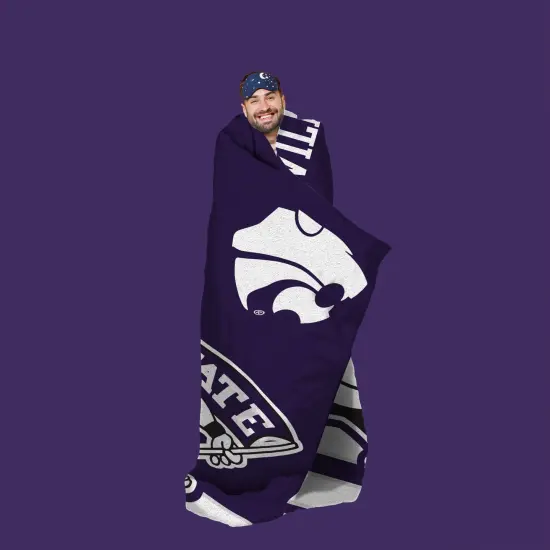 Sleep Squad Kansas State Wildcats Willie the Wildcat Mascot 60” x 80” Raschel Plush College Blanket {2}