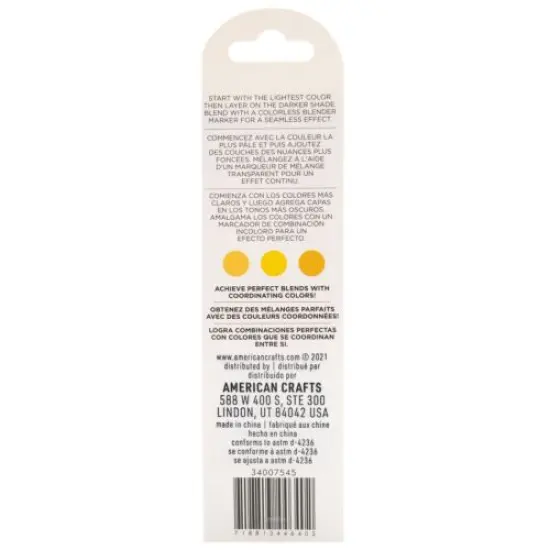 American Crafts - Sketch Markers Collection - Dual Tip - Chisel and Fine Point - HoneyComb 3 Pack 34007545 {4}