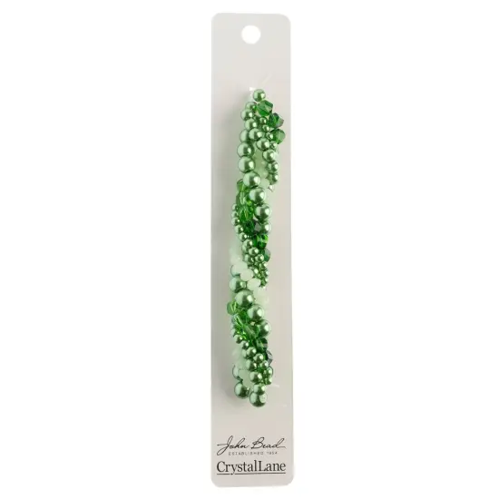 Crystal Lane DIY Fern Twisted Glass & Pearls Beads, 5 Strands {3}