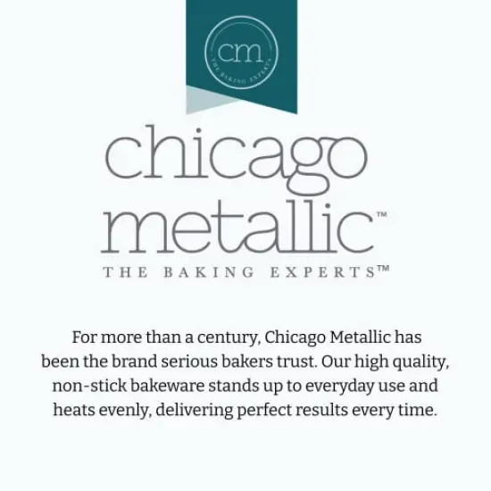 3 Piece Professional Non-StickRound Cake Pan Bakeware Set, Gray {4}